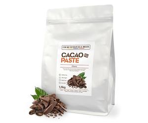 Cacao Venezuela Delta Pasta De Cacao Pura Ceremonial 1.5 Kg de Origen Ghana - Chocolate Negro 100% Puro sin Azúcar para Fundir y Reposteria - Masa De Cacao Sin Gluten, Antioxidante, Vegano