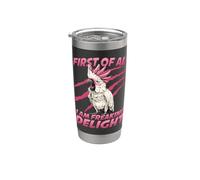 Cacatúa crestada cacatúa loro exótico pájaro cacatúa Vaso térmico de acero inoxidable de doble pared