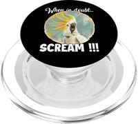 Cacatúa Gritando T, Traje Divertido para cacatúa Cuidadora PopSockets PopGrip para MagSafe