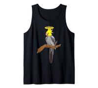 Cacatúa Halo Pájaro Espiritual Ángel Animal Art Camiseta sin Mangas