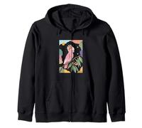 Cacatúa Rosa - diseño de pájaro Tropical Sudadera con Capucha