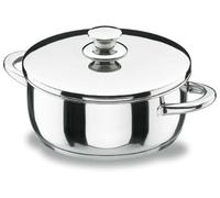 Cacerola 32 Vitrocor de acero inoxidable, 32 cm de diámetro, apta para vitrocerámica, antiadherente. Diseñado para: cocinar a diario.