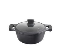 Metaltex XPERT-Cacerola Alta Aluminio Fundido, 30 cm, Antiadherente ILAG 3 Capas, Full Induction válido para Todo Tipo de cocinas