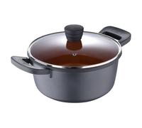 SAN IGNACIO Bronze | Cacerola de Cocina de 24 cm y 4,5L | Antiadherente | Fabricada con Aluminio Fundido | Asas con Efecto Soft Touch | Cazuela Apta para Todo Tipo de Cocinas