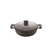 METALTEX XPERT-Cacerola Baja Aluminio Fundido, 28 cm, Antiadherente ILAG 3 Capas, Full Induction válido para Todo Tipo de cocinas, 50 W, 5.3 litros, Negro