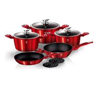 Cacerola Berlinger Haus BH/1258 Metallic 28 cm aluminio forjado 6,5 L rojo inducción
