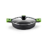 BRA Prior Cacerola Baja con Tapa Aluminio Fundido 24cm