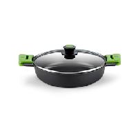 Cacerola BRA PRIOR 32cms, con tapa de cristal