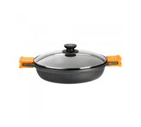 Cacerola Baja 24Cm Con Tapa Induccion Aluminio/Fundido Efficent Bra