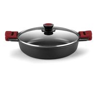 Bra Cacerola Baja Premiere A410524 24 cm Aluminio fundido Tricapa Antiadherente Apta inducción Rojo