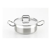 Cacerola BRA Profesional 24cm 3,75L Acero Inoxidable con Tapa