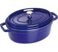 Cacerola Cocotte ovalada de hierro fundido de 29 cm y 420 l (azul oscuro) - STAUB