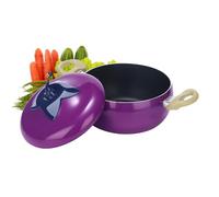 Cacerola con tapa | en forma de verduras y frutas | con tapa para sopa | Para cocina de inducción y placas de cocina, freír espaguetis y