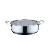 Cacerola Con Tapa Haeger PA-24L.004A Beige Gris Ø 24 cm