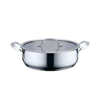 Cacerola Con Tapa Haeger PA-24L.004A Beige Gris Ø 24 cm