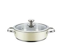 Cacerola Con Tapa Haeger PA-24L.009A Beige Ø 24 cm