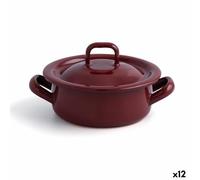 Cacerola con Tapa Quid Clasico Esmalte Marrón Ø 10 cm (12 Unidades) - Marca: Quid - EAN: 8414793534611