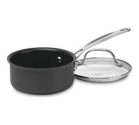 Cacerola Cuisinart de 1 cuarto de gal n, cl sica del chef, antiadherente, anodizada dura, con tapa, 619-14