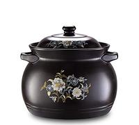 Cacerola de arcilla, resistente a altas temperaturas, no se agrieta, fácil de limpiar, cuerpo redondo, adecuada para utensilios de cocina