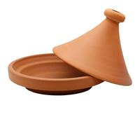Cacerola de barro - Tajín marroquí de 30 cm de diámetro para cocinar para 3 - 4 personas | Cacerola Tagine sin esmaltar olla de barro