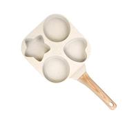 Cacerola de huevo 4 tazas - Sartén de tortilla de desayuno de aluminio antiadherente multipieza Base para distribución uniforme del calor Diseño de mango ergonómico resistente al calor | Solución de