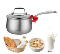 Cacerola de titanio de tres capas de 2 litros, para una cocina saludable, apta para lavavajillas, con tapa, utensilios de cocina ultraligeros 3 en 1, compatible con inducción y resistente al óxido