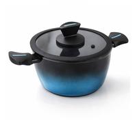 Cacerola Inducción Acero Forjado 20cm Antiadherente Sin Pfoa, Todas Cocinas Fabricada En España, Briebe, Mare, Azul