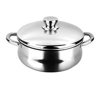 CACEROLA INOX SILVERINOX + TAPA ACERO INOXIDABLE 18/10 FAGOR Ø20x9cm
