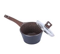 Cacerola para Leche Suplemento hogar Alimentación Infantil Pequeño Crisol de la leche for cocinar una sopa pequeña olla antiadherente 18 cm con tapa para Uso Diario