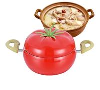Cacerola Para Salsas - en Forma de Verduras y Frutas, Sartén de Pochering con Tapa | Para Con Cocina De Inducción Y Placas Cocinar, Freír Espaguetis Y