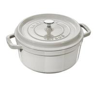 Cacerola Redonda De Hierro Fundido STAUB 26cm Blanco Trufa 1007305