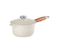 Le Creuset 21139187164460 - Olla profesional con mango de madera, 18 cm, color blanco