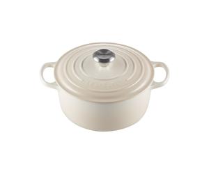 Cacerola Redondo 22 cm Le Creuset Signature Hierro fundido 21177227164430 Merengue