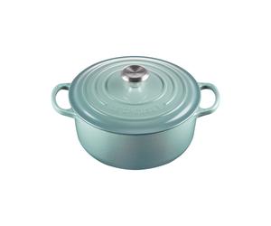 Cacerola Redondo 24 cm Le Creuset Signature Hierro fundido 21177247174430 Sea Salt