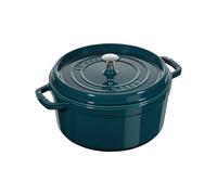Staub La Cocotte Cocotte 24 cm, redondo, Verde azulado-turquesa, Hierro fundido