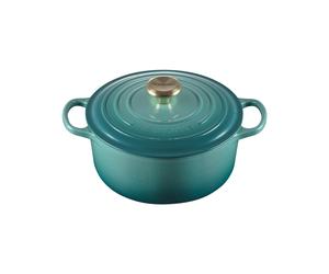 Cacerola Redondo 26 cm Le Creuset Hierro fundido 21177260994450 Bleu Riviera