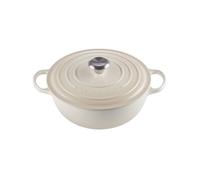 Le Creuset Marmita de hierro fundido, diámetro 26 cm, 4, 1 L, Meringue, 21114267160430