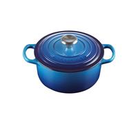 Le Creuset Cocotte redonda de hierro fundido, 28 cm, 6, 7 L, Todas Las Fuentes de Calor incluso inducción, Azure, 21177282202430