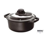 Cacerola Risoli INDUCCIÓN, Modelo 097IN 20TP, Con Tapa, Color Negro, Para