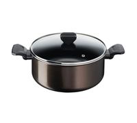 Cacerola tefal b5544602 negro aluminio vidrio ø 24 cm