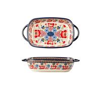 Cacerola Vajilla esmaltada for el hogar, plato de cerámica for hornear a alta temperatura, tazón con mango gran capacidad, hondo Cocina(19.5cm)