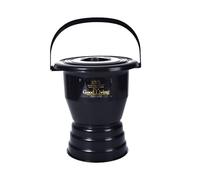 cacerolas de cama， Orinal con asa, orinal portátil for inodoro, escupidera, orinal, cubo for orinar for mujeres embarazadas y adultos mayores(Black,27.5cm)