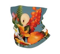 Cache-cou à motifs de fruits tropicaux et de fleurs, protection UV, masque rafraîchissant pour homme et femme, coupe-vent, écharpe, bandana respirant, idéal pour les sports de plein air comme le ski,