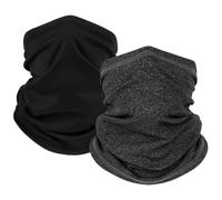 Cache-Cou D'Hiver - Lote de 2 foulards Chauds Coupe-Vent, Écharpe Thermique Respirante | Accessoire De Sport Hivernal Pour Homme Adulte Course Équitation Pêche Moto Temps Froid Neige