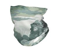 Cache-cou d'hiver pour hommes et femmes, motif arbres dessinés à la main, protection UV, masque de protection contre le froid et le vent, cagoule thermique pour le ski et les sports de plein air, band