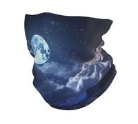 Cache-cou d'hiver pour hommes et femmes, motif ciel nocturne et lune, protection UV, masque de protection contre le froid et le vent, cagoule thermique pour le ski et les sports de plein air, bandana