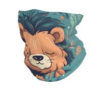 Cache-cou d'hiver pour hommes et femmes, motif lion aux yeux fermés, protection UV, masque de protection contre le froid et le vent, cagoule thermique pour le ski et les sports de plein air, bandana