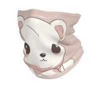 Cache-cou d'hiver pour hommes et femmes, motif ours dessiné à la main, protection UV, masque de protection solaire coupe-vent, couvre-visage thermique pour temps froid, bandana de ski pour sports de p