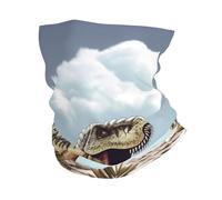 Cache-cou dinosaure marchant, protection UV, masque facial rafraîchissant pour hommes et femmes, écharpe coupe-vent, bandana respirant, idéal pour les sports de plein air comme le ski, la randonnée et