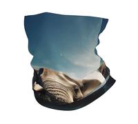 Cache-cou éléphant africain pour la natation, protection UV, masque rafraîchissant pour hommes et femmes, coupe-vent, écharpe, bandana respirant, idéal pour les sports de plein air comme le ski, la ra